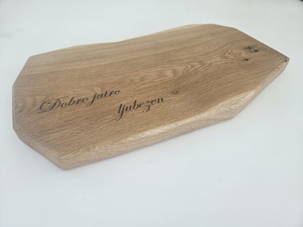 Hrastova deska Dobro jutro ljubezen 40 cm - Image 3